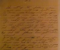 John Watson, Letter