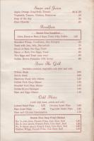 Bonnie Brae Menu