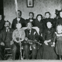 Joe  Placide Arsenault et la famille de Félix Arsenault