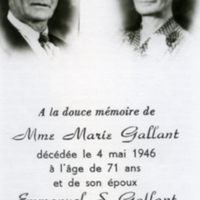 Emmanuel S. et Marie Gallant