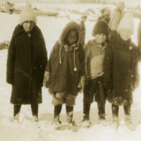 Des enfants de Fort Fitzgerald en Alberta