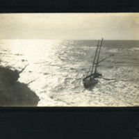 Un bateau coulé dans l'océan