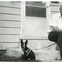 Un homme et un chien