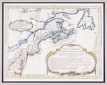 Carte de l'Accadie et Pais Voisins pour servir a l'Histoire Generale des Voyages: Par M.B.Ing de la Marine