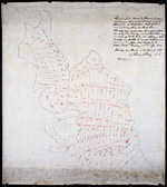 Copy of a plan made by Alexander Anderson in 1845 of that portion of the northern part of Lot 11 sold at various times for land taxes