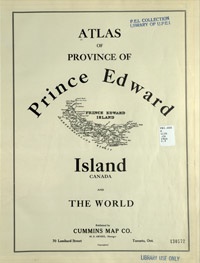 Atlas of Province of Prince Edward Island, Canada and the World