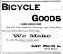 Bicycle Goods, McKay Woolen Co.