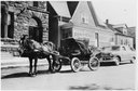 Peddler's horse and buggy, Main Street, Souris