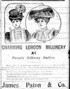 Charming London Millinery at Paton's Millinery Parlors