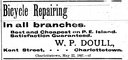 Bicycle repairing, W. P. Doull