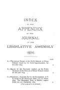 Index to the Appendix