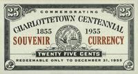Commemorating Charlottetown Centennial Souvenir Currency Twenty Five Cents