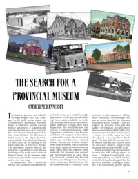 07 The search for a provincial museum p 31-38