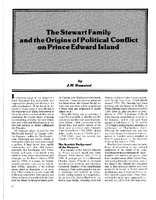 The Stewart Family and the Origins of Political Conflict on Prince Edward Island