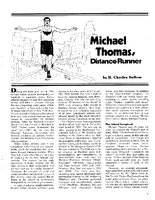 Michael Thomas, Distance Runner