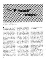 The "Falmouth" Passengers