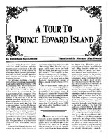 A Tour to Prince Edward Island