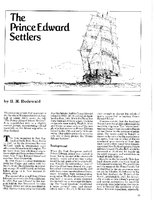 The Prince Edward Settlers