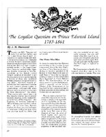 The Loyalist Question on Prince Edward Island 1783 - 1861