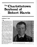 The Charlottetown Boyhood of Robert Harris