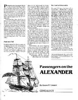 Passengers on the Alexander