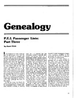 P.E.I. Passenger Lists: Part Three