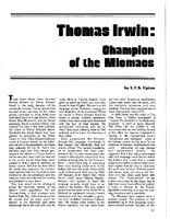 Thomas Irwin: Champion of the Micmacs