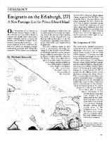 Emigrants on the Edinburgh, 1771
