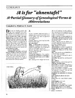 A is for "ahnentafel"