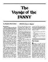 The Voyage of the Fanny