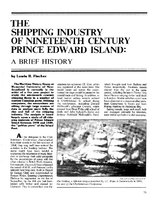 The Shipping Industry of Nineteenth Century Prince Edward Island: A Brief History