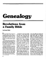 Revelations from a Family Bible